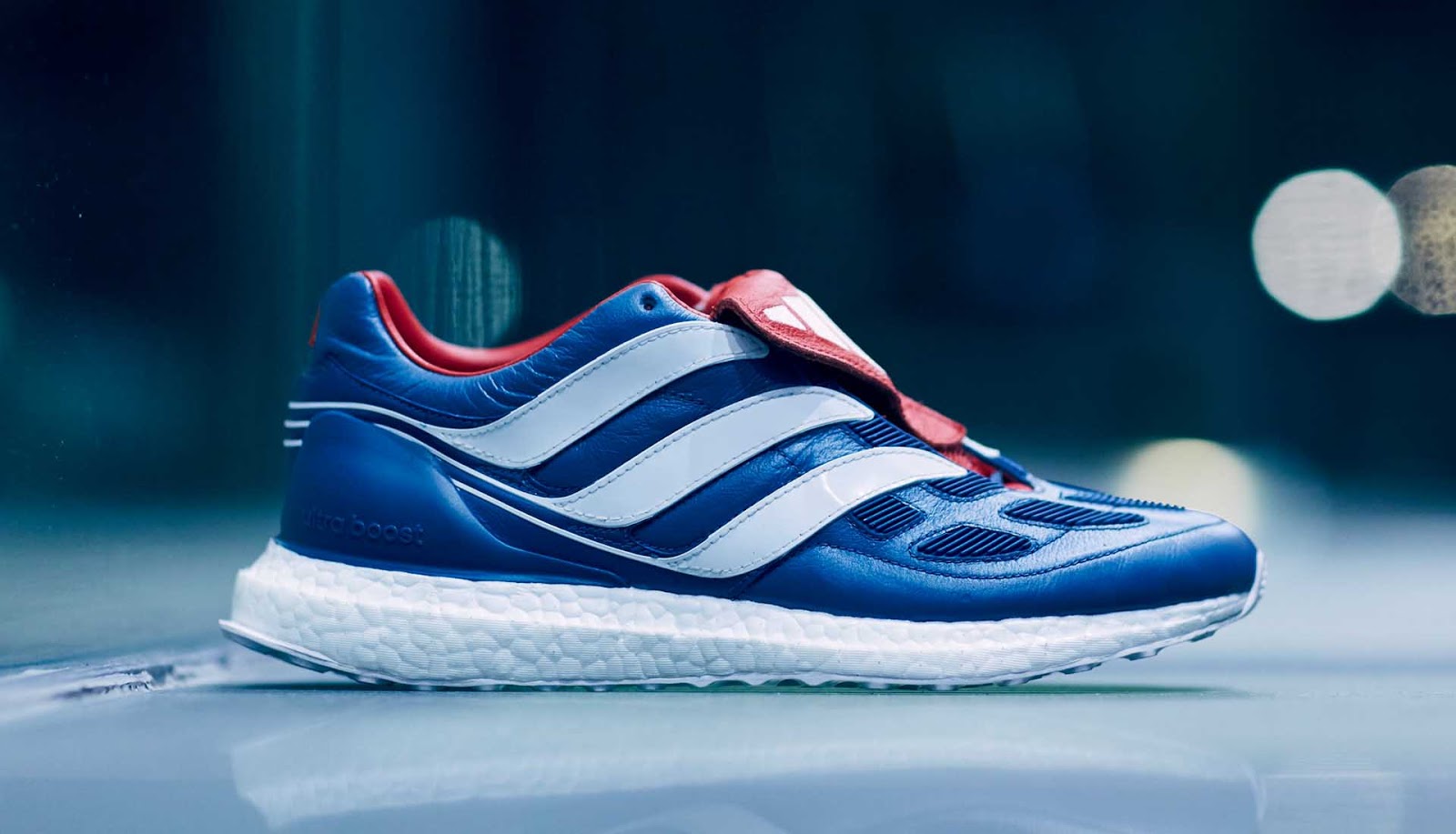 Adidas predator ultra boost blue white red deals